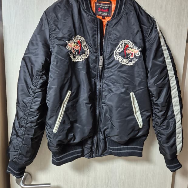 schott  쇼트  ma-1 항공점퍼 플라이트자켓 XL 드래곤 스카잔