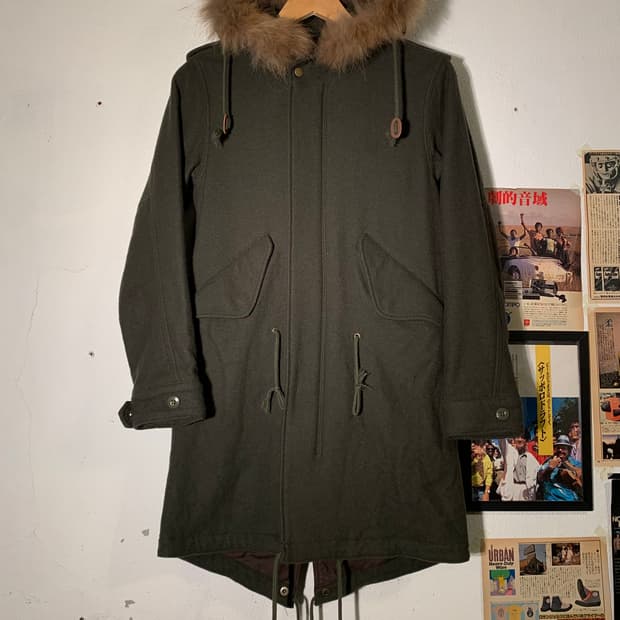 레이빔즈 피쉬테일 퍼 코트