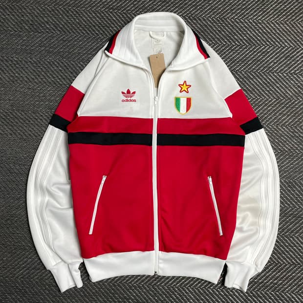 아디다스 09-10 AC밀란 배색 트랙탑 져지o 5167