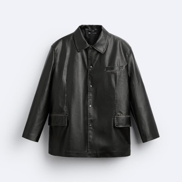 자라 남성 레더 자켓 
