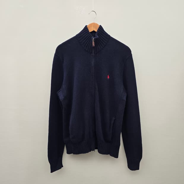폴로 랄프로렌 네이비 니트 집업