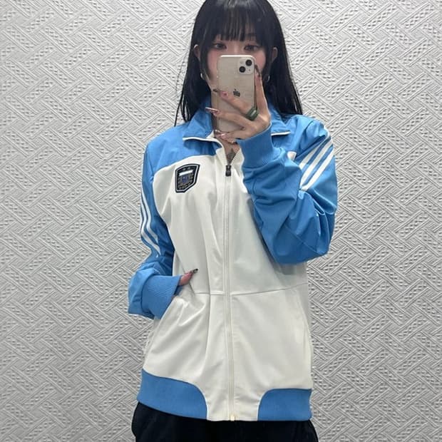 아디다스 레트로 스포티 아르헨티나 바람막이 져지 집업 105 C11958