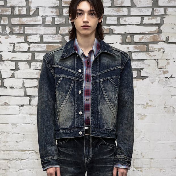 덱스착용 엘무드 데님자켓