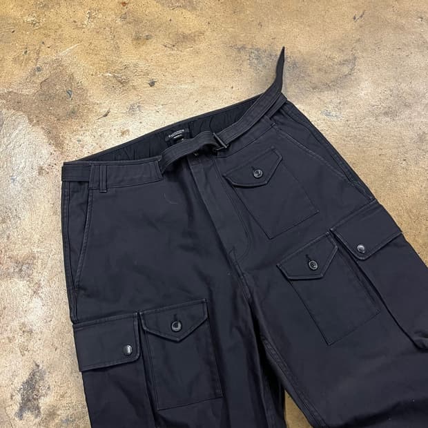 [정품/S] 이스트로그 Eastlogue 블랙 벨티드 카고 바지 b16