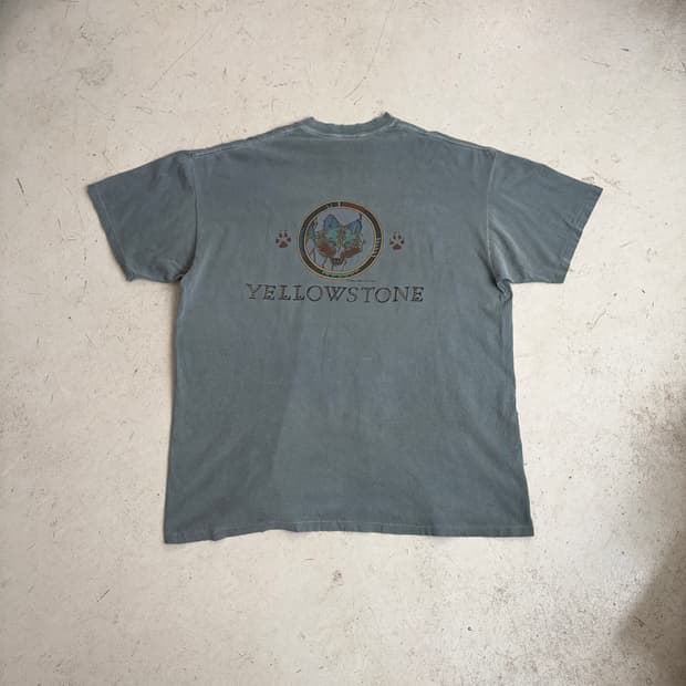 90s USA 옐로우스톤 빈티지 싱글스티치 반팔티 2XL