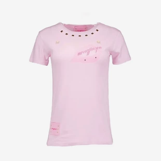 몽진존 Rip Piercing Stud T (long baby pink)