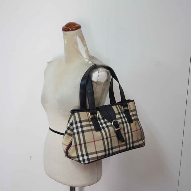 B-10554/버버리 정품 여성용 노바체크 토드백