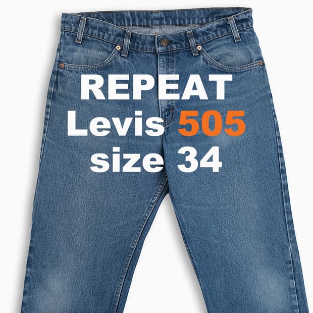 리바이스 505 오렌지탭 80s USA 34 인치 OR50536169