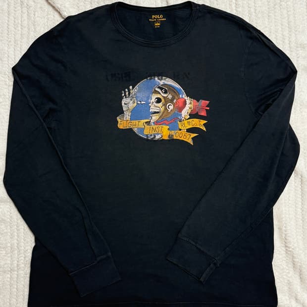 폴로 RL67 플라이트 롱 티셔츠 L