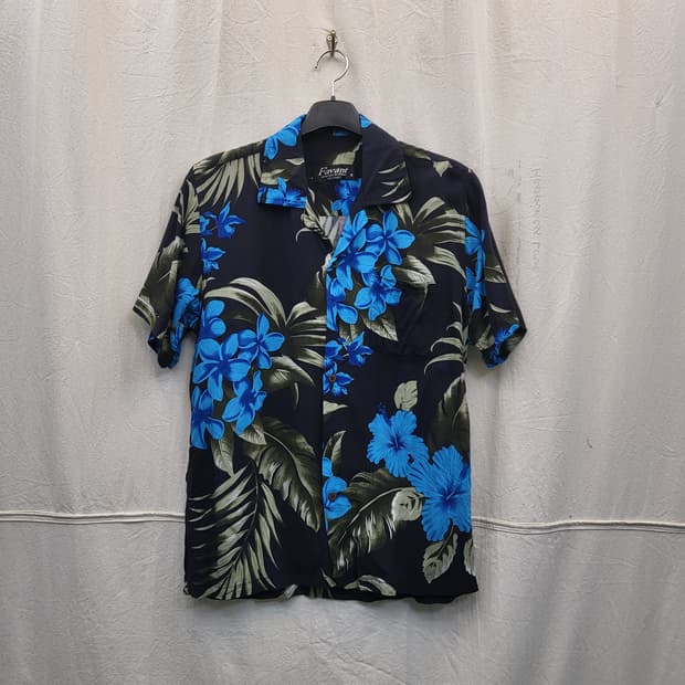 Favant 플라워 하와이안 반팔 셔츠