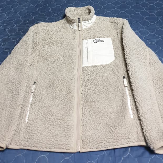 네파 뽀글이 짚업 점퍼 다크베이지 (90)