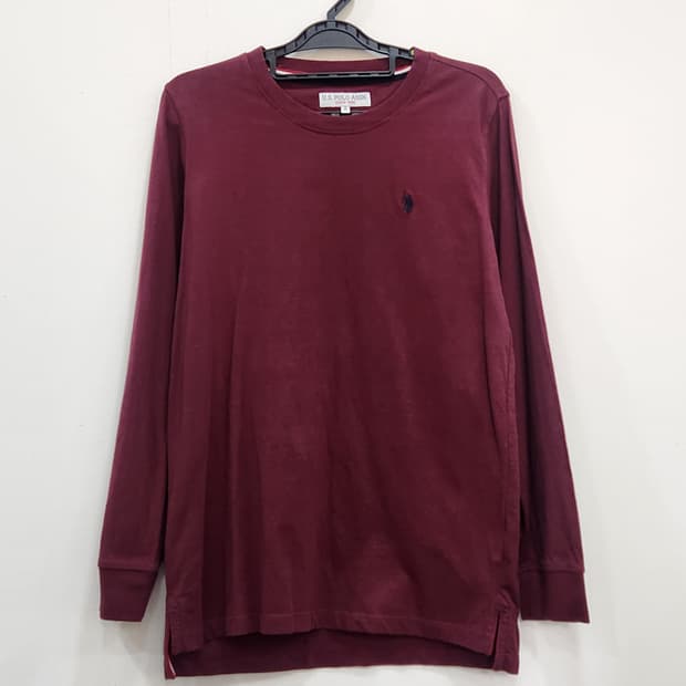 [90] US폴로아센 버건디 긴팔 티셔츠 S 여성 90