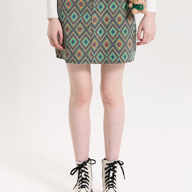 핑크파인애플 - HIPPIE MINI SKIRT