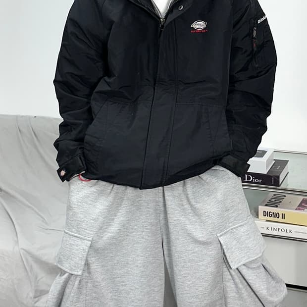 디키즈 블랙 바람막이 자켓 L