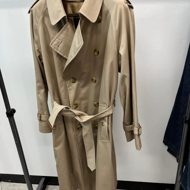 110) 버버리 개버딘 더블 트렌치코트