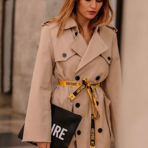 (정품)자딕앤볼테르 베이지 트렌치 코트 S 