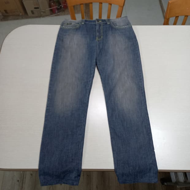 34 CALVIN KLEIN 봄여름용 데미지워싱 스판 일자진 34-596