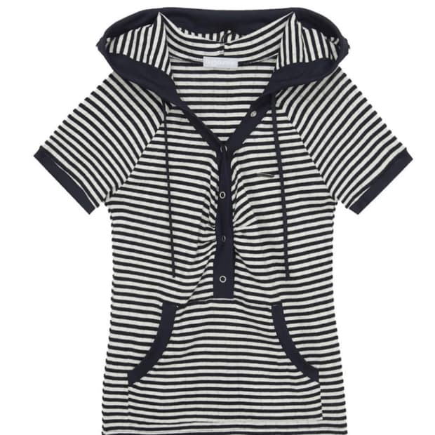 허그유어스킨 stripe hoodie HS ver (black)