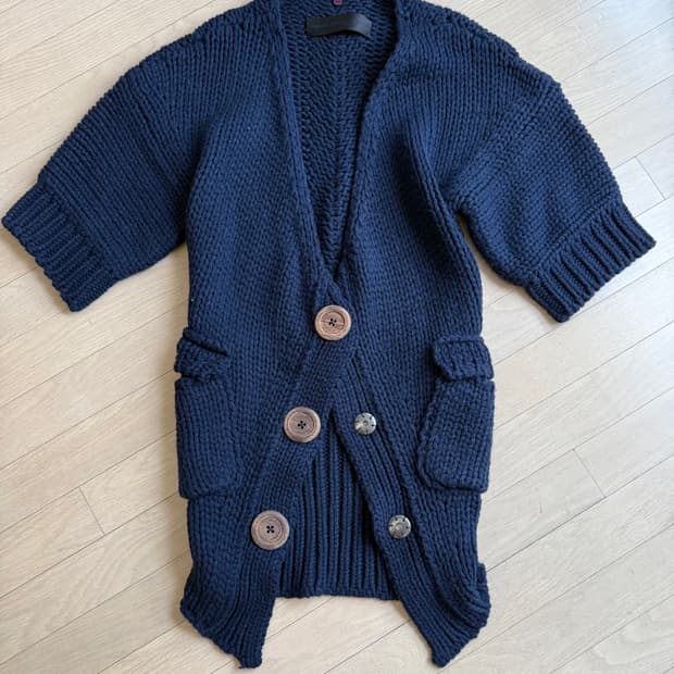 [새상품급] OBZEE 니트 가디건+터틀넥 세트 개별 가능 스웨터 타임