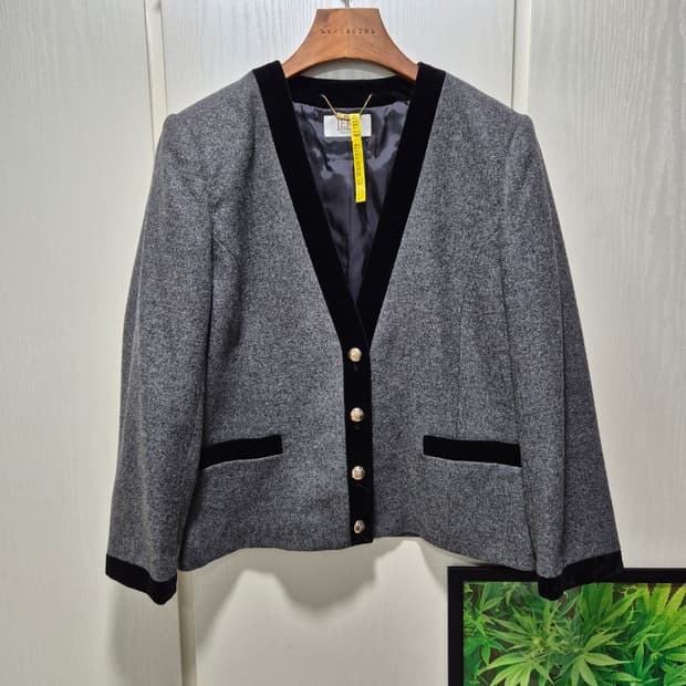 (타임세일) JPN vtg 그레이 울 혼방 자켓
