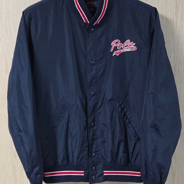 (착샷) 폴로 랄프로렌 로고 스타디움 자켓 바람막이 