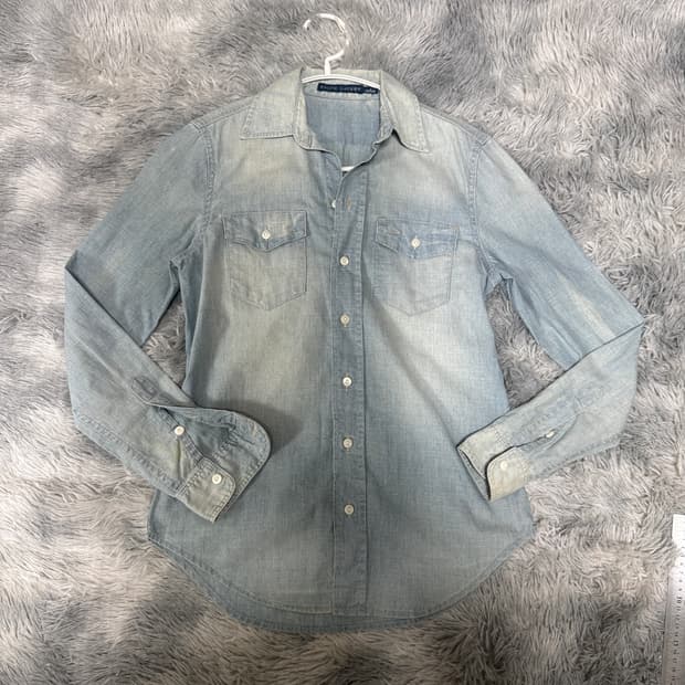 랄프로렌 데님셔츠 여성 2사이즈