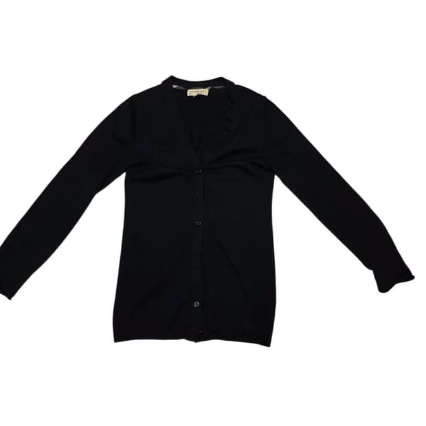 버리 블랙 가디건 여성 S 실측 65/44