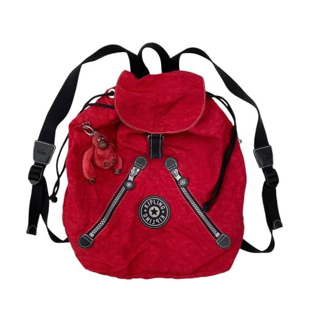 키플링 y2k 레드 보부상 백팩