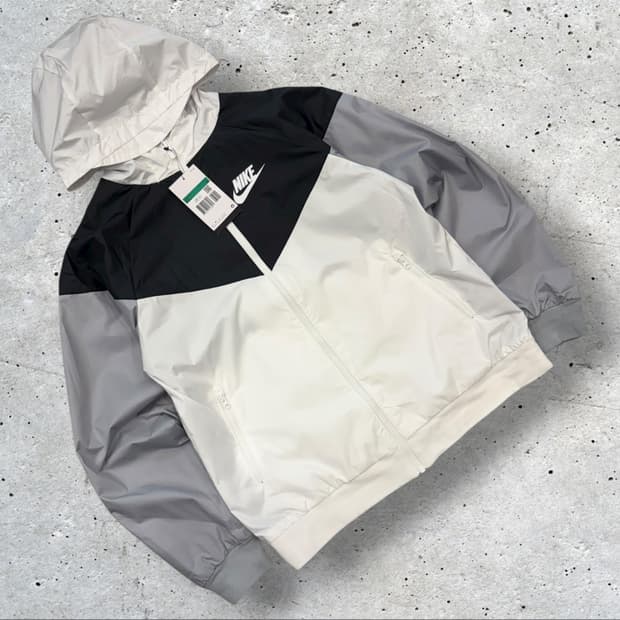 [XL] 나이키 윈드러너 주니어 바람막이 블랙/화이트/그레이 B293