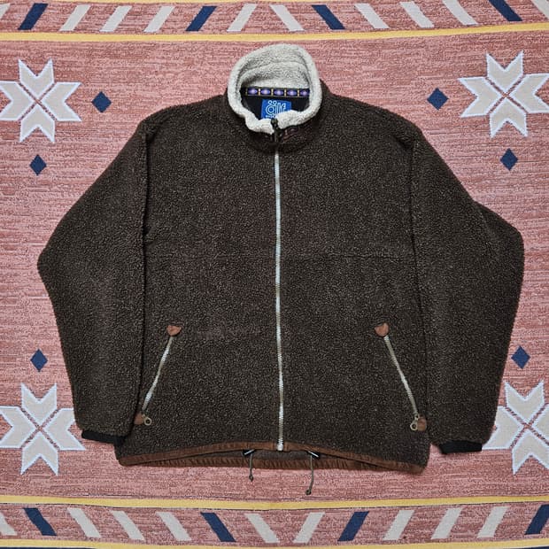 90s alf 딥파일 집업 자켓 / USA