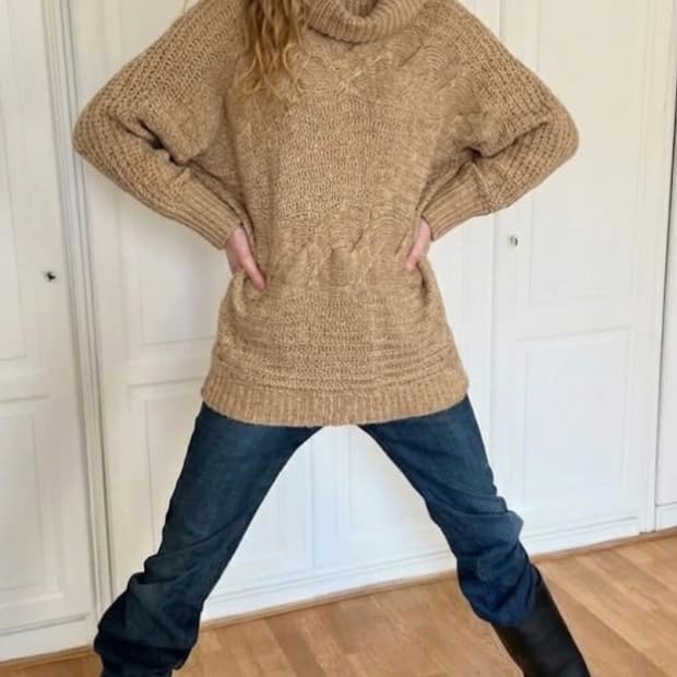 빈티지 베이지 니트