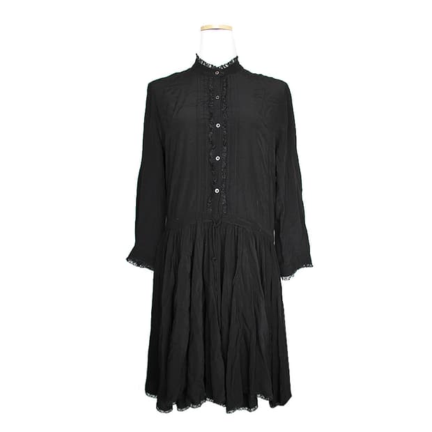 쟈딕 앤 볼테르 블랙 스탠딩칼라 원피스 44, 55