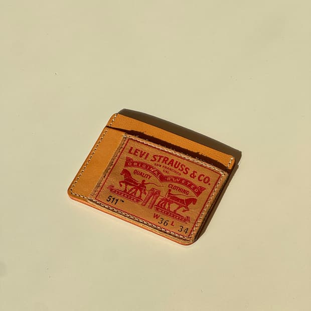 리바이스 백패치 카드지갑