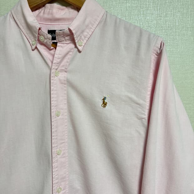 빈티지 폴로랄프로렌 셔츠 핑크 M