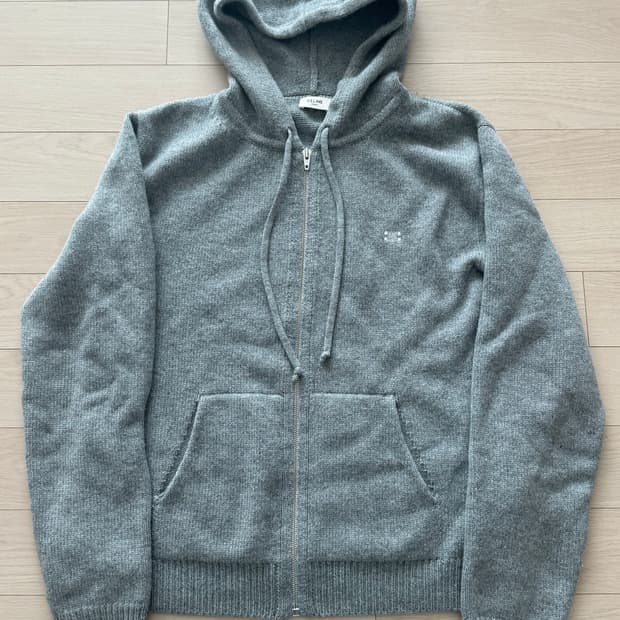 셀린느 트리옹프 울 캐시미어 후드집업