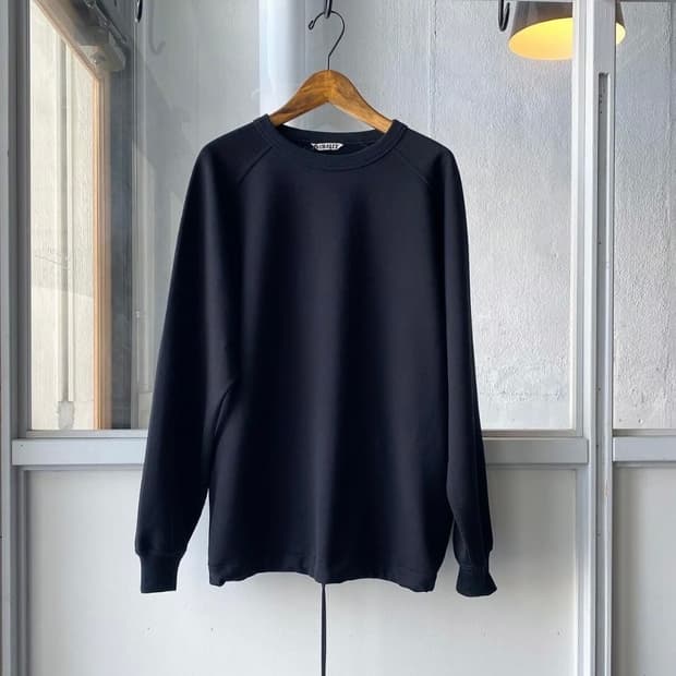 (네고 가능)오라리 21SS 스트링 스웻셔츠 (블랙, 1)