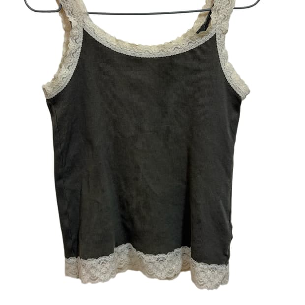 2000년대 초 유니클로 재팬 레이스 카키 슬리브리스