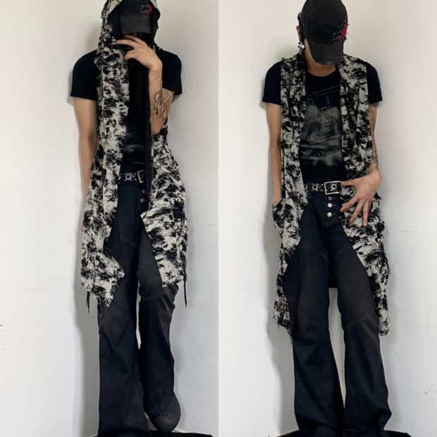 “Midas” 00’s Archive Grunge Black&Grey C