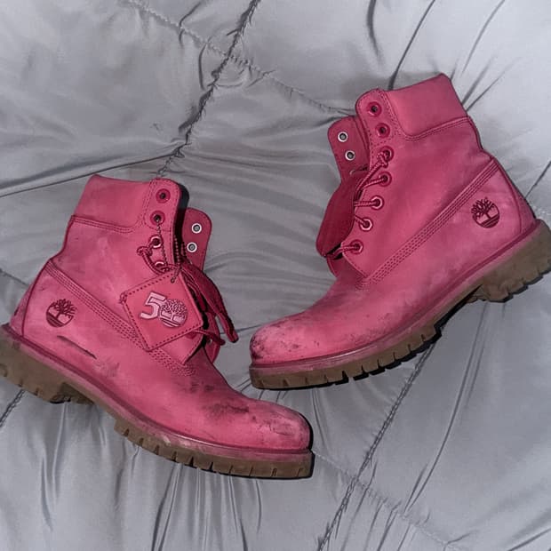 팀버랜드 50주년 핑크 (착샷)