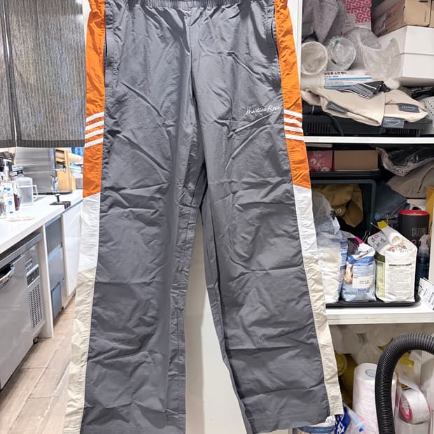 마틴로즈 와이드 레그 트랙 팬츠 L사이즈