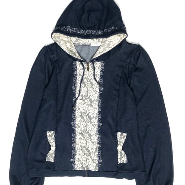 AXES FEMME  레이스 후드집업