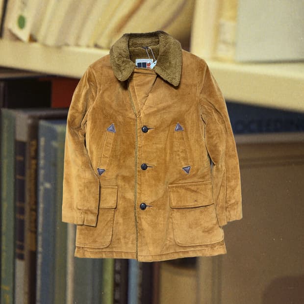 70S USA 빈티지 코듀로이 퍼 자켓