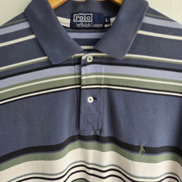 [POLO Ralph Lauren] 멀티 보더 스트라이프 피케 폴로