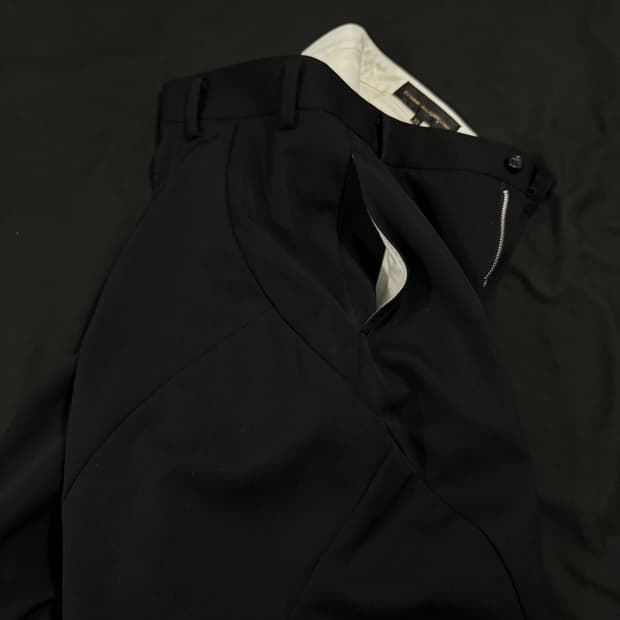 Comme des Garcons Curved Wide Trousers