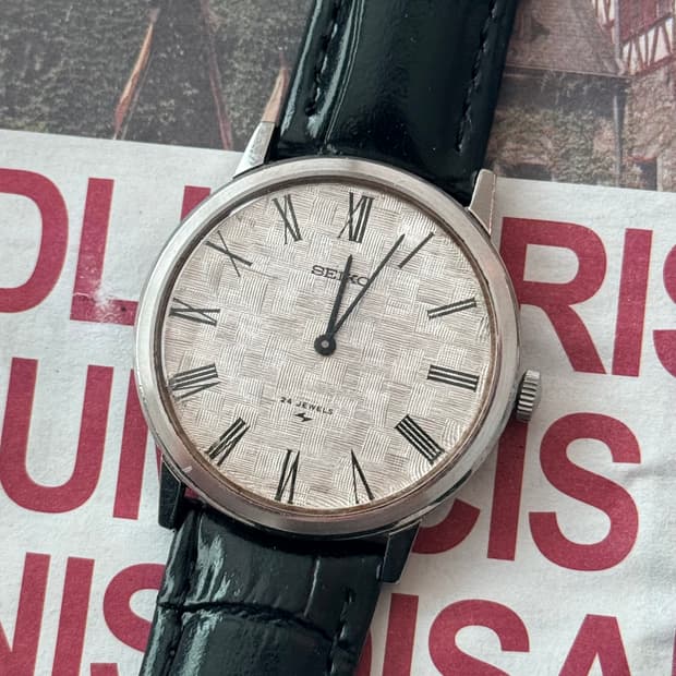 Seiko 세이코 리넨 텍스처 다이얼 수동 