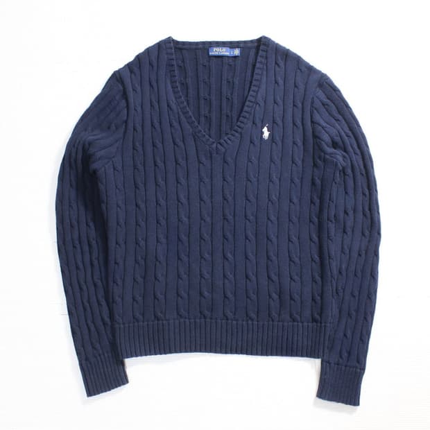 Polo 폴로 랄프로렌 네이비 브이넥 니트 