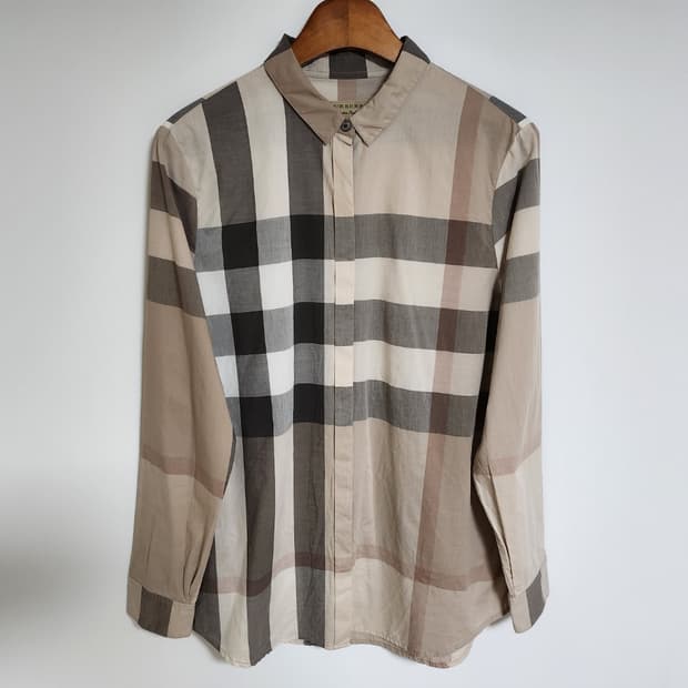 S 버버리 브릿 하우스 체크 코튼 셔츠 3976480