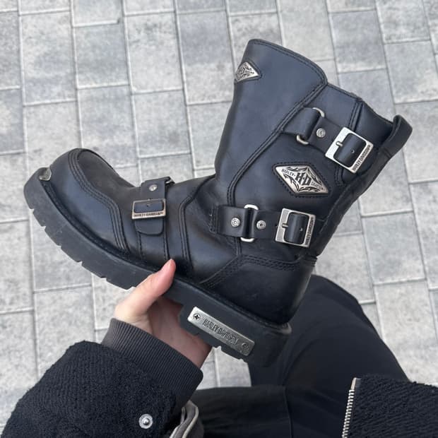 할리데이비슨 버클 스트랩 부츠