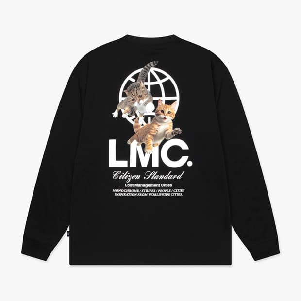 LMC 플라잉 캣츠 롱슬리브 티셔츠 블랙 m