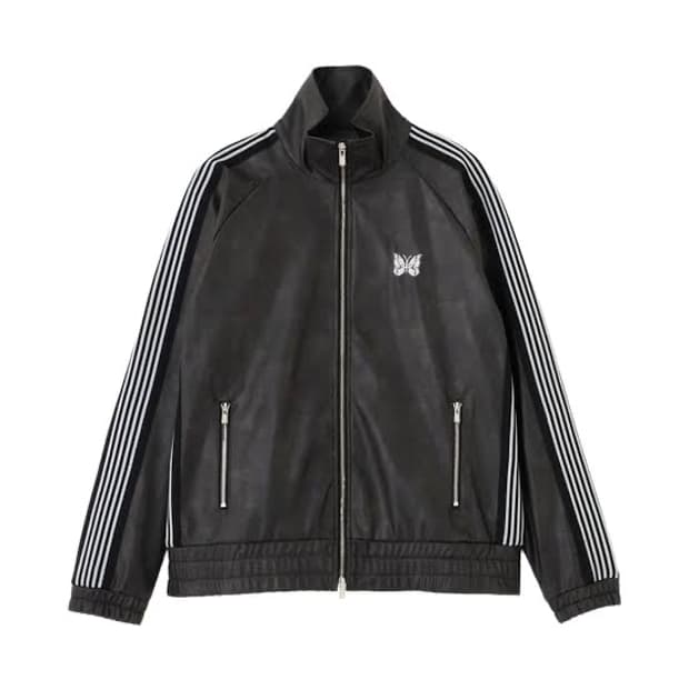 니들스 x L.H.P 한정 별주 트랙자켓 신세틱 레더